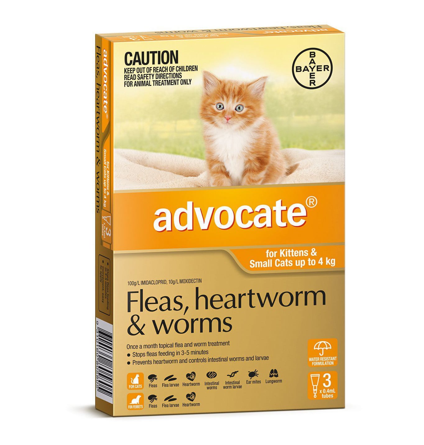 Advocate All In One Cat Up To 4kg Swanbourne Vet Centre